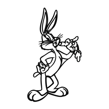 Bugs Bunny Metal Wall Art – Iconic Cartoon Character Silhouette for Fans- KAF660 - Tampa Home & Garden Store