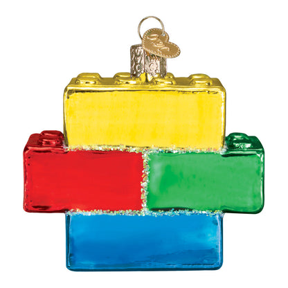 Building Blocks Glass Ornament - Tampa Home & Garden Store