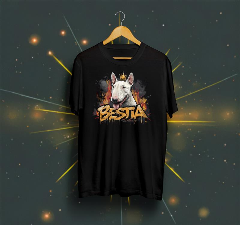 Bull Terrier T-shirt Black - Tampa Home & Garden Store