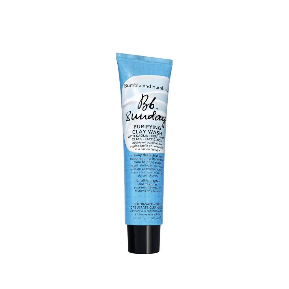 Blue Bumble and Bumble Sunday Purifying Clay Wash 5 oz shampoo tube with black cap on Tampa Home & Garden Store