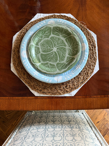 Bunny Green Melissa's Garden Cabbage Salad and Dessert Plates - 8 pack - Tampa Home & Garden Store
