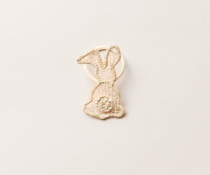 Bunny Napkin Ring – 3.5” Handwoven Iraca Palm – Artisan Spring Table Decor from Peru - Tampa Home & Garden Store