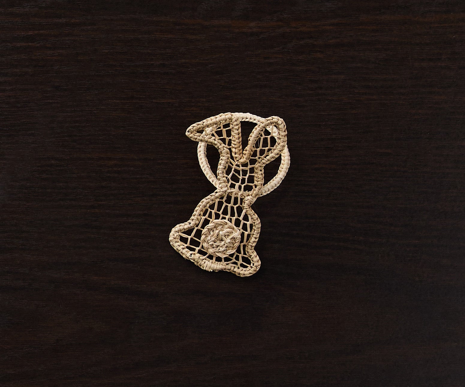 Bunny Napkin Ring – 3.5” Handwoven Iraca Palm – Artisan Spring Table Decor from Peru - Tampa Home & Garden Store