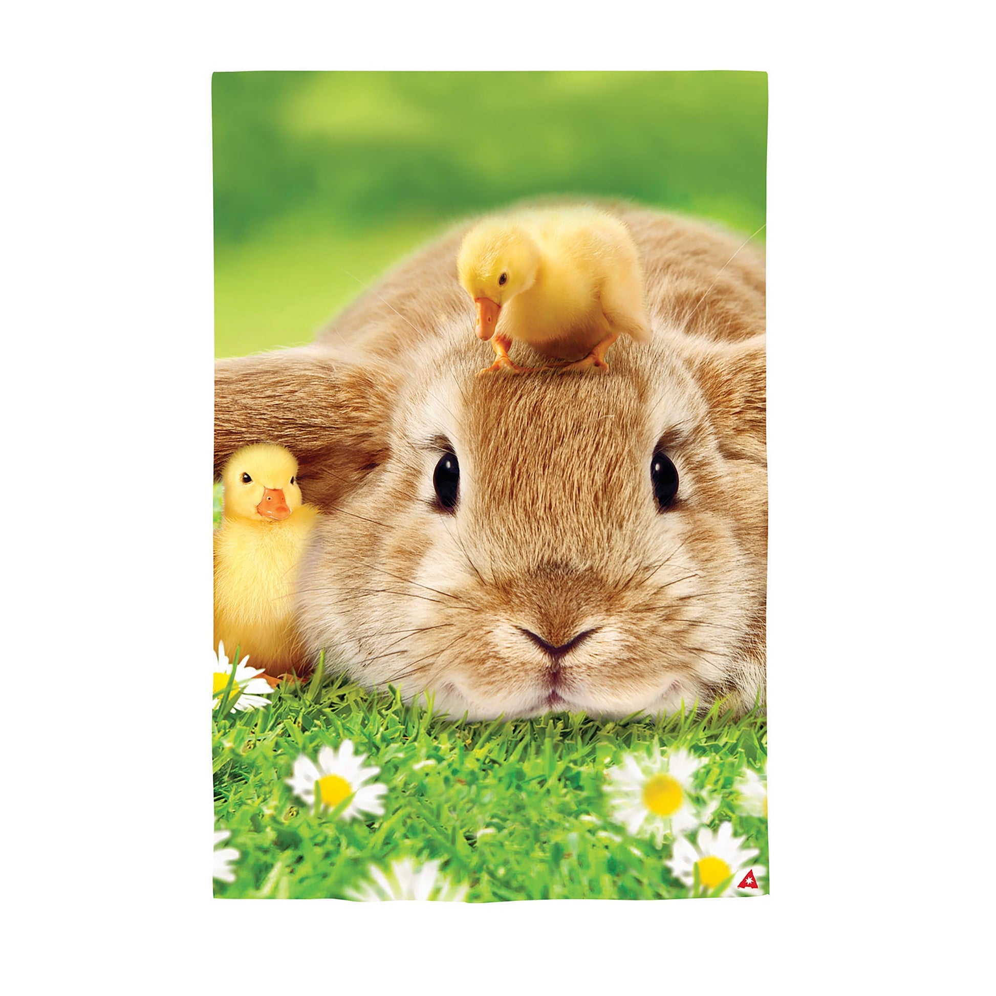 Bunny and Duckling Lustre Garden Flag - Tampa Home & Garden Store