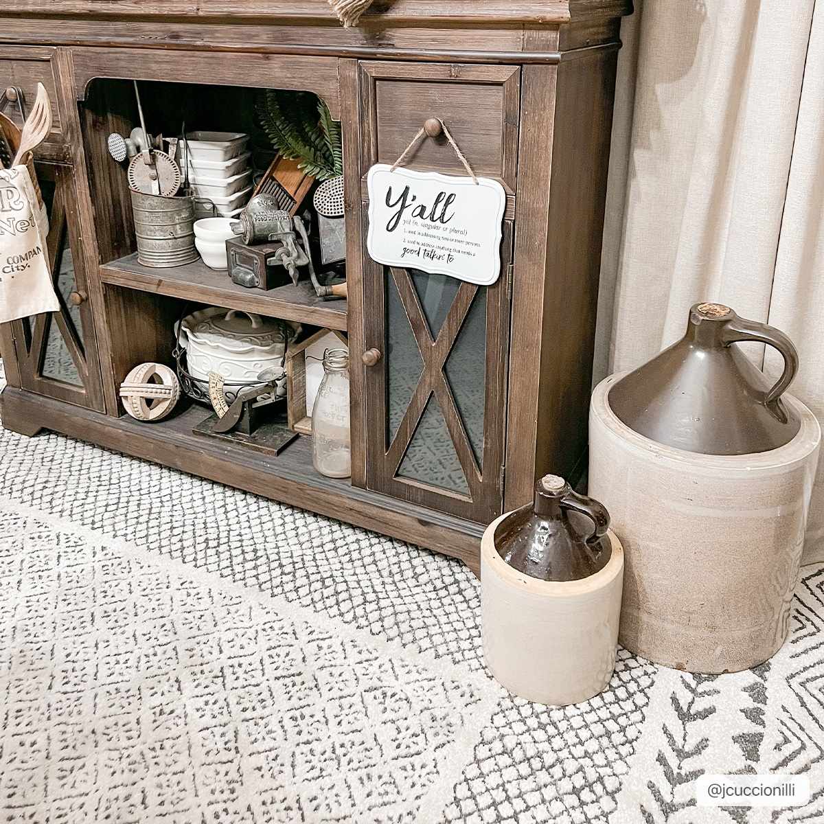 Burdette Soft Neutral Rug from Boutique Rugs, neutral textured weave on light patterned floor on Tampa Home & Garden Store