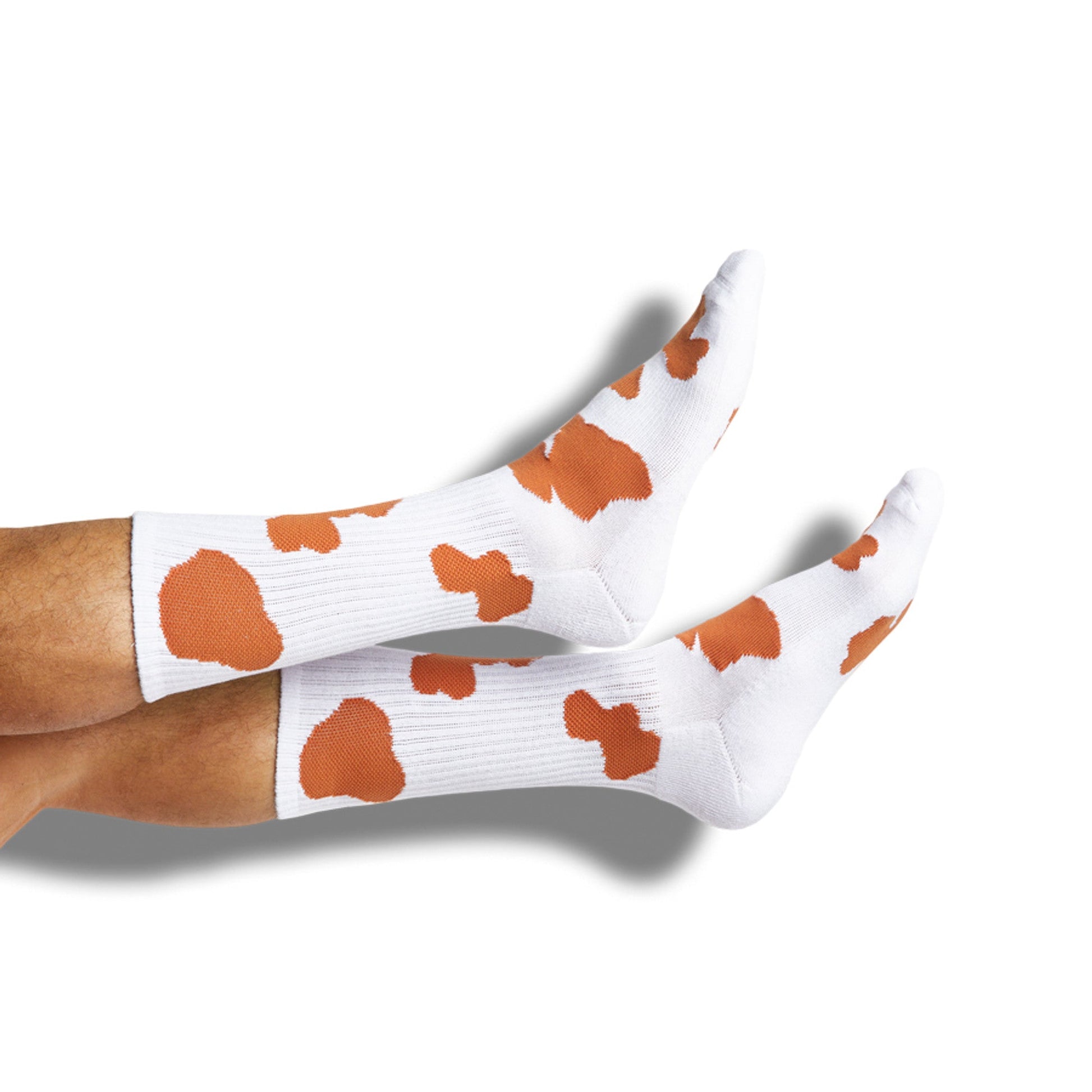 DeadSoxy CiderOrange mixed 8 pack team colorways socks white with orange spots on Tampa Home & Garden Store