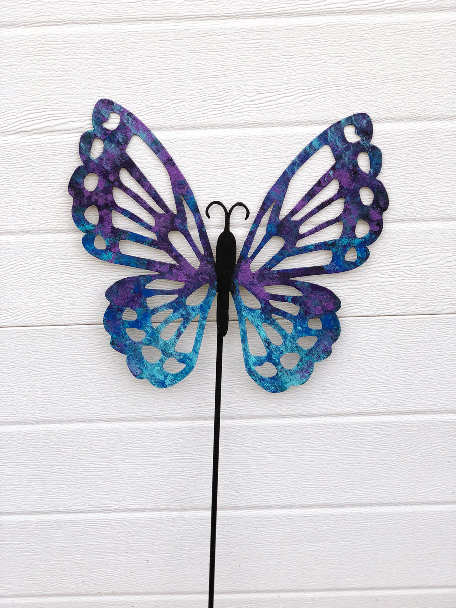 Elegant Butterfly Garden and a Yard Ornament