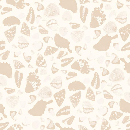 Butterfly Terrazzo Wallpaper, white and peach - Tampa Home & Garden Store