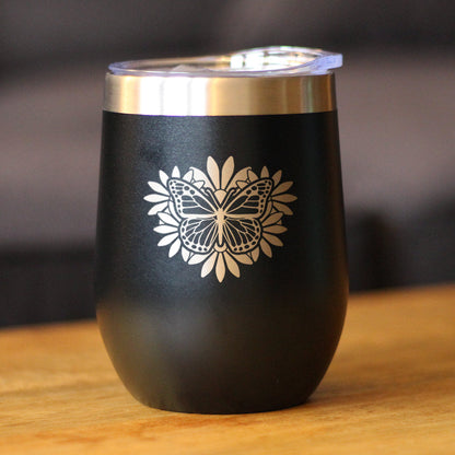 Butterfly - Wine Tumbler - Tampa soil911.com