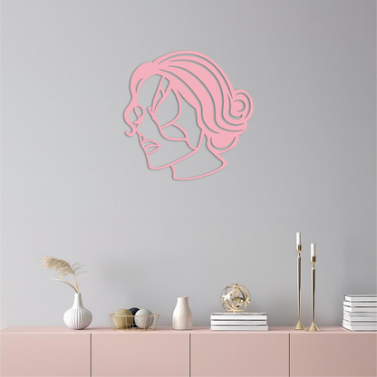 Butterfly Woman Face Silhouette Metal Wall Art – Modern Feminine Design - KAFGP039 - Tampa Home & Garden Store