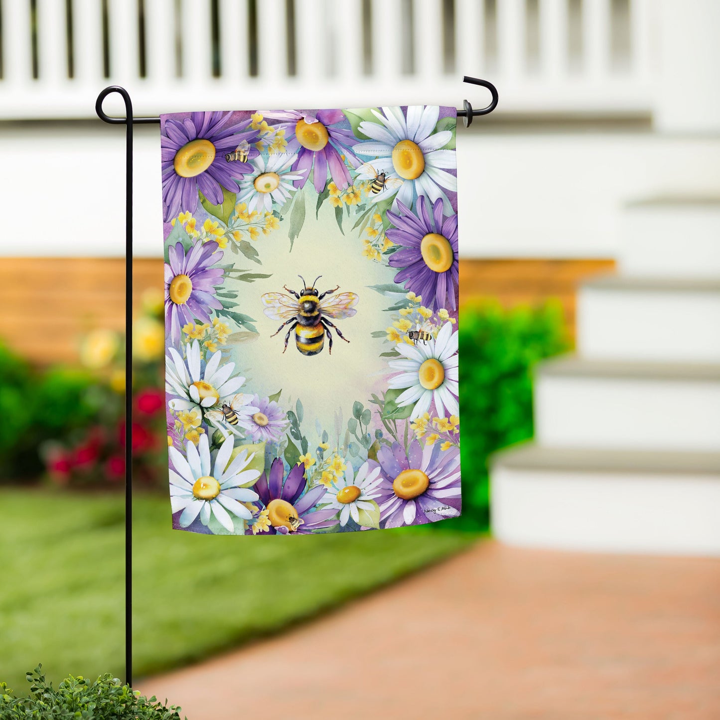 Buzzing Around Suede Garden Flag - Tampa Home & Garden Store