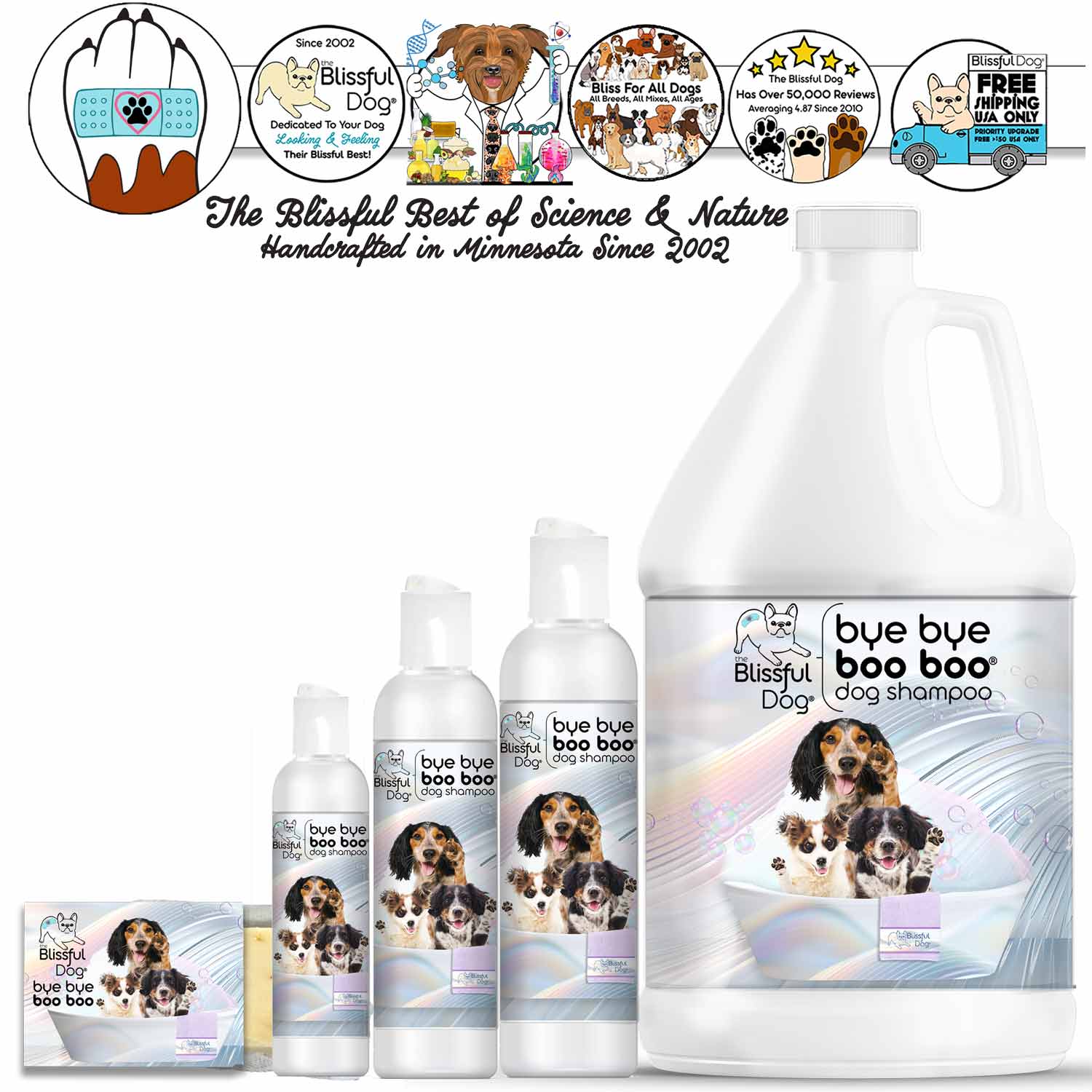 Bye Bye Boo Boo™ Dog Shampoo & Bar Soap - Tampa Home & Garden Store
