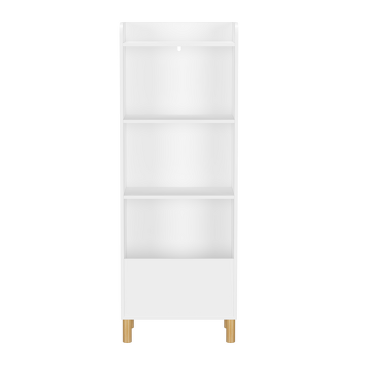 Kids 4-Tier Bookcase Children's Book Display Bookshelf Toy Storage Cabinet Organizer for Children's Room Playroom - Tampa Home & Garden Store