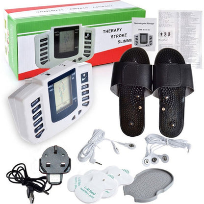 Digital meridian massager with foot therapy shoes Electronic acupuncture massager electrotherapy instrument - Tampa Home & Garden Store