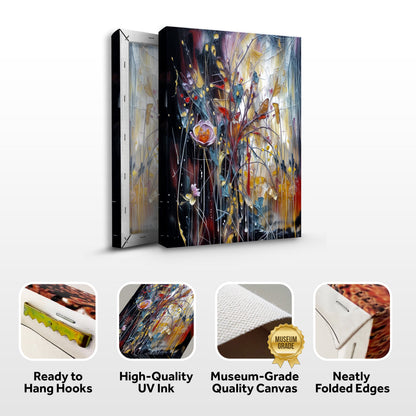 Abstract Bright Radiance Wall Art canvas by Tailored Canvases in vibrant mixed colors on Tampa Home & Garden Store