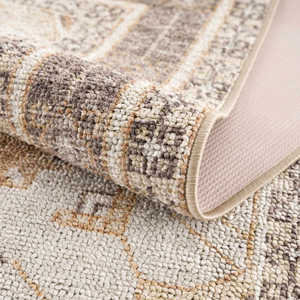 Albas Washable Area Rug neutral beige-gray looped pile by Boutique Rugs on Tampa Home & Garden Store