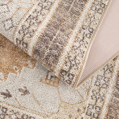 Albas Washable Area Rug by Boutique Rugs, beige taupe boucle textured rug on Tampa Home & Garden Store