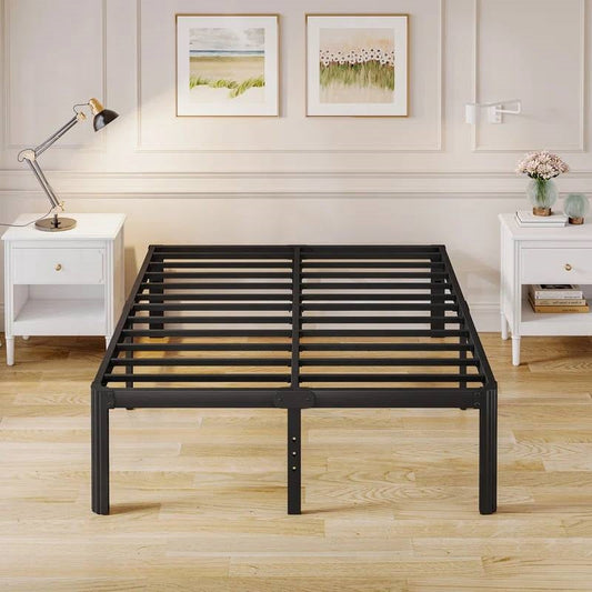 California King size Heavy Duty Metal Bed Frame with Round Edge Legs - Tampa Home & Garden Store