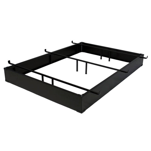 California King Hotel Style Metal Bed Base Bed Frame in Espresso 7.5-inch High - Tampa Home & Garden Store