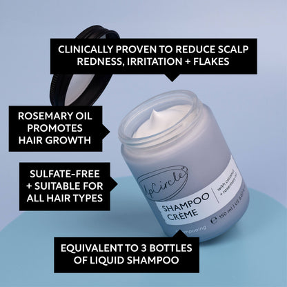 Shampoo UpCircle Crème with Pink Berry Extract bottle, white plastic container, jumbo size on Tampa Home & Garden Store