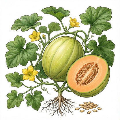 CANTALOUPE Seeds, Crenshaw - Tampa Home & Garden Store