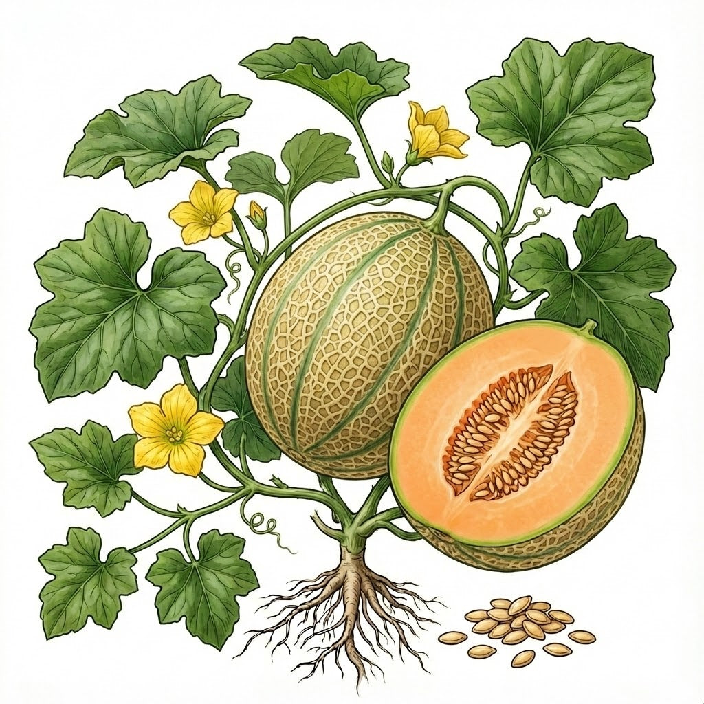 CANTALOUPE Seeds, Hearts of Gold - Tampa Home & Garden Store