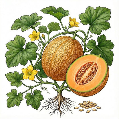 CANTALOUPE Seeds, Minnesota Midget - Tampa Home & Garden Store