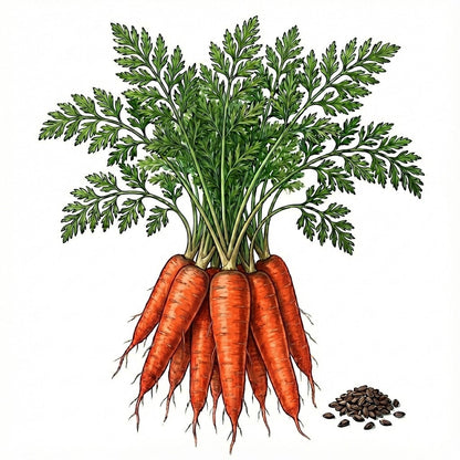 CARROT Seeds, Scarlet Nantes - Tampa Home & Garden Store