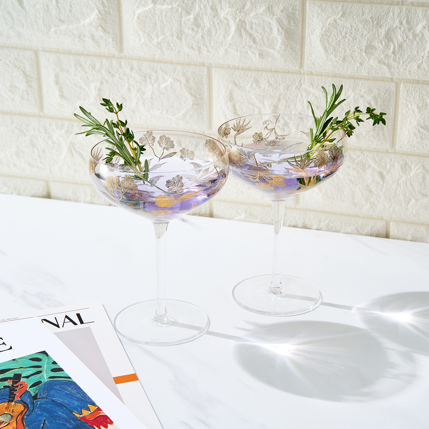 Trevi Champagne Coupe Cocktail Glass Pair Of Two