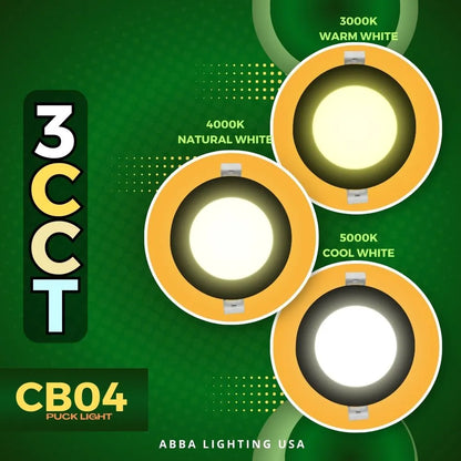 CB04 10W 3CCT Round Slim 12V LED Panel Light Low Voltage Lighting Fixture