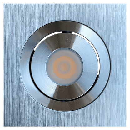 CB06 Dimmable Recessed Square Cast Aluminum LED Puck Light Cabinet Downlighting - Tampa soil911.com