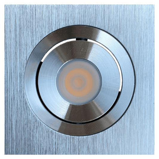 CB06 Dimmable Recessed Square Cast Aluminum LED Puck Light Cabinet Downlighting - Tampa soil911.com