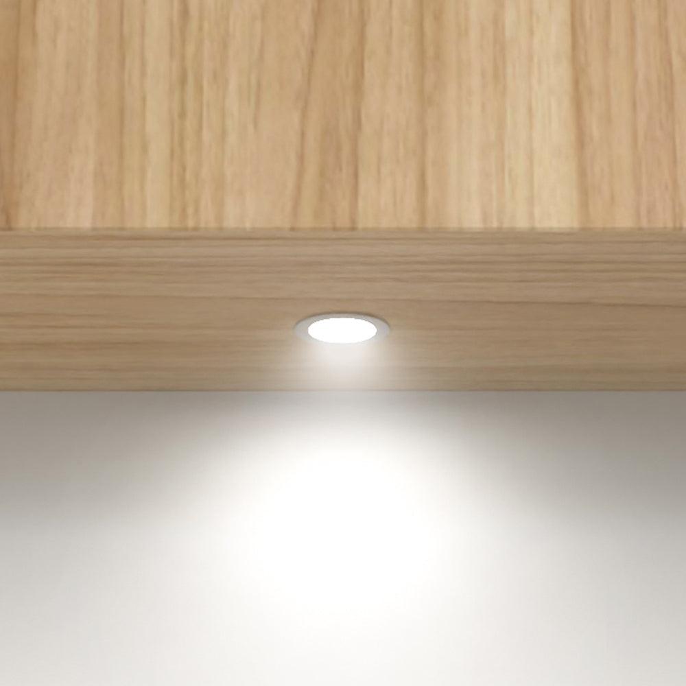 CB07 Round LED Dimmable Cast Aluminum Recessed Cabinet Light Down Lighting Fixture - Tampa soil911.com