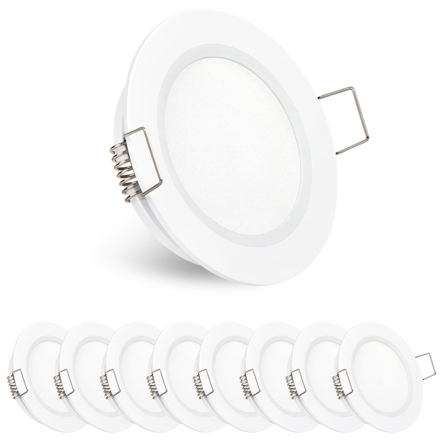 CBA10 8 Pack 2.5W Round Recessed Cast Aluminum Cabinet Light Energy Saving Dimmable LED Downlighting - Tampa soil911.com