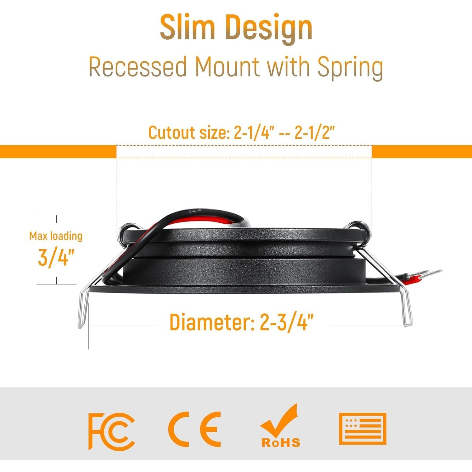 CBA10 8 Pack 2.5W Round Recessed Cast Aluminum Cabinet Light Energy Saving Dimmable LED Downlighting - Tampa soil911.com