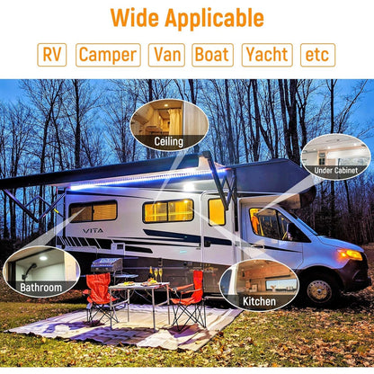 CBA10 8 Pack 2.5W Round Recessed Cast Aluminum Cabinet Light Energy Saving Dimmable LED Downlighting - Tampa soil911.com