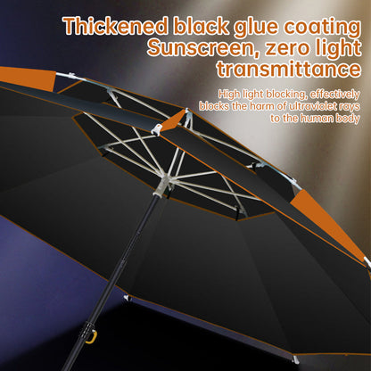 360° adjustable fishing sun umbrella: anti-UV, rainproof, portable large outdoor shade. - Tampa Home & Garden Store