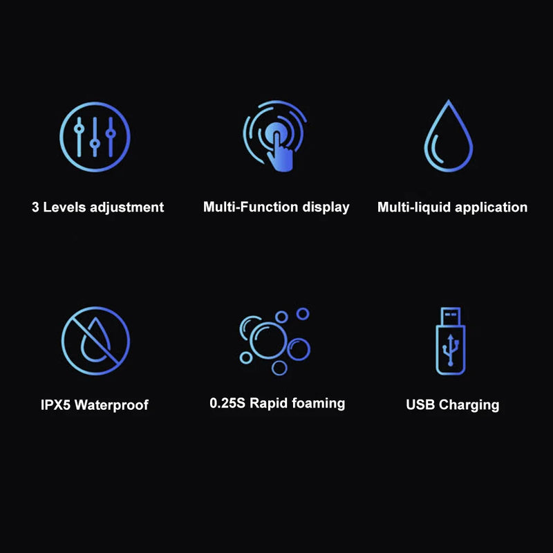 Soap Dispenser Touchless Automatic USB Liquid Foam Machine Wall-mounted Infrared Induction Hand Washer Sanitizer Tool - Tampa Home & Garden Store