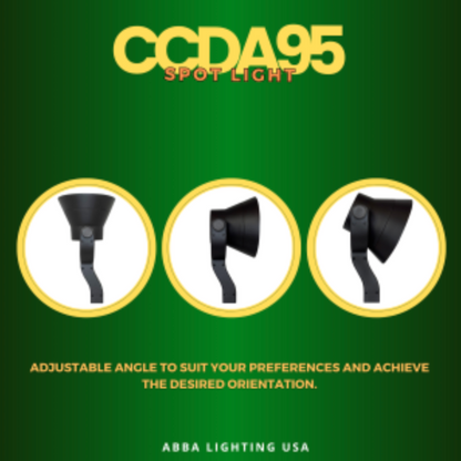 CCDA95 7W LED 3CCT Wide Beam Directional Outdoor Landscape Lighting Spotlight - Tampa Home & Garden Store