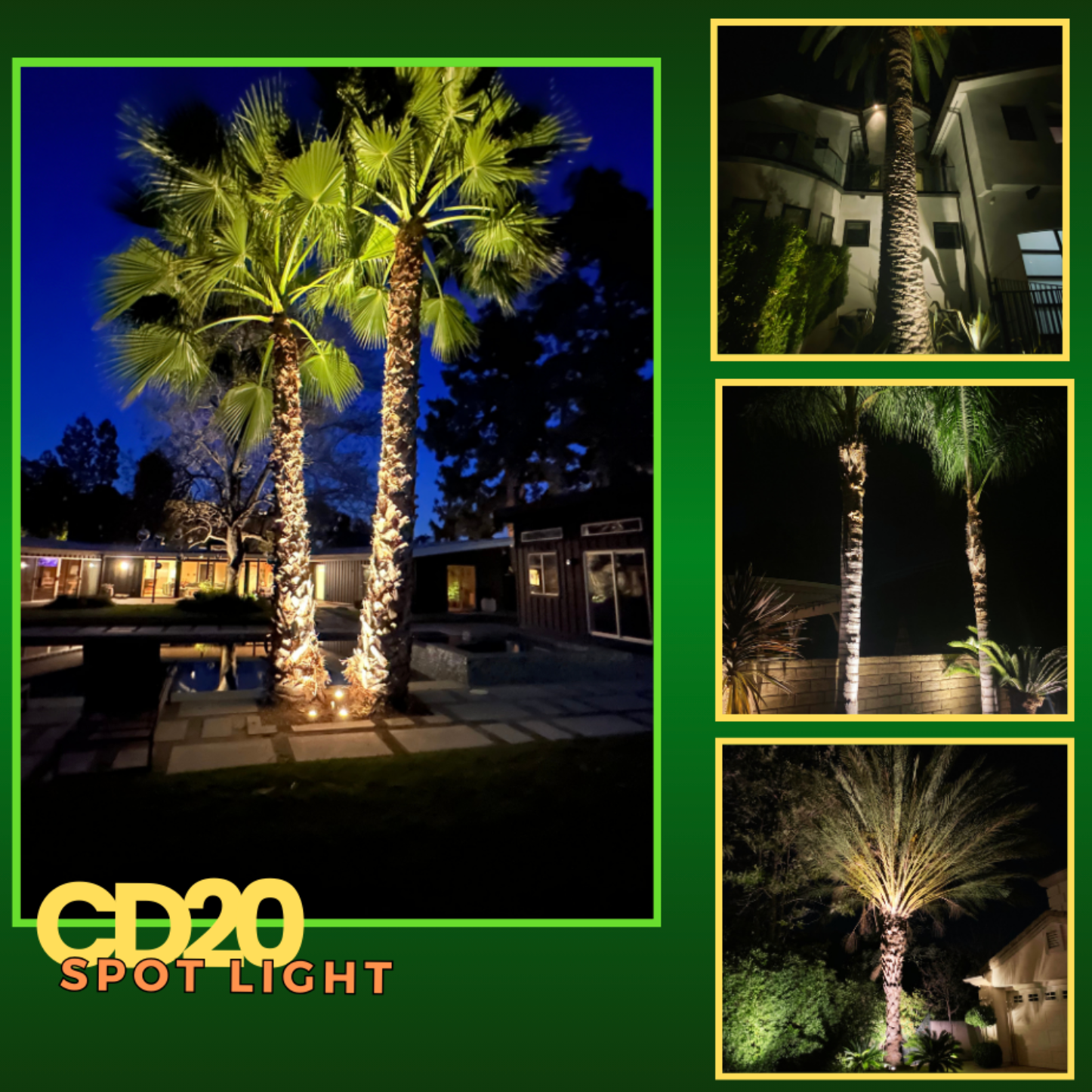 CD20 20W Low Voltage Ground LED Spotlight Waterproof Outdoor Fixture - Tampa Home & Garden Store