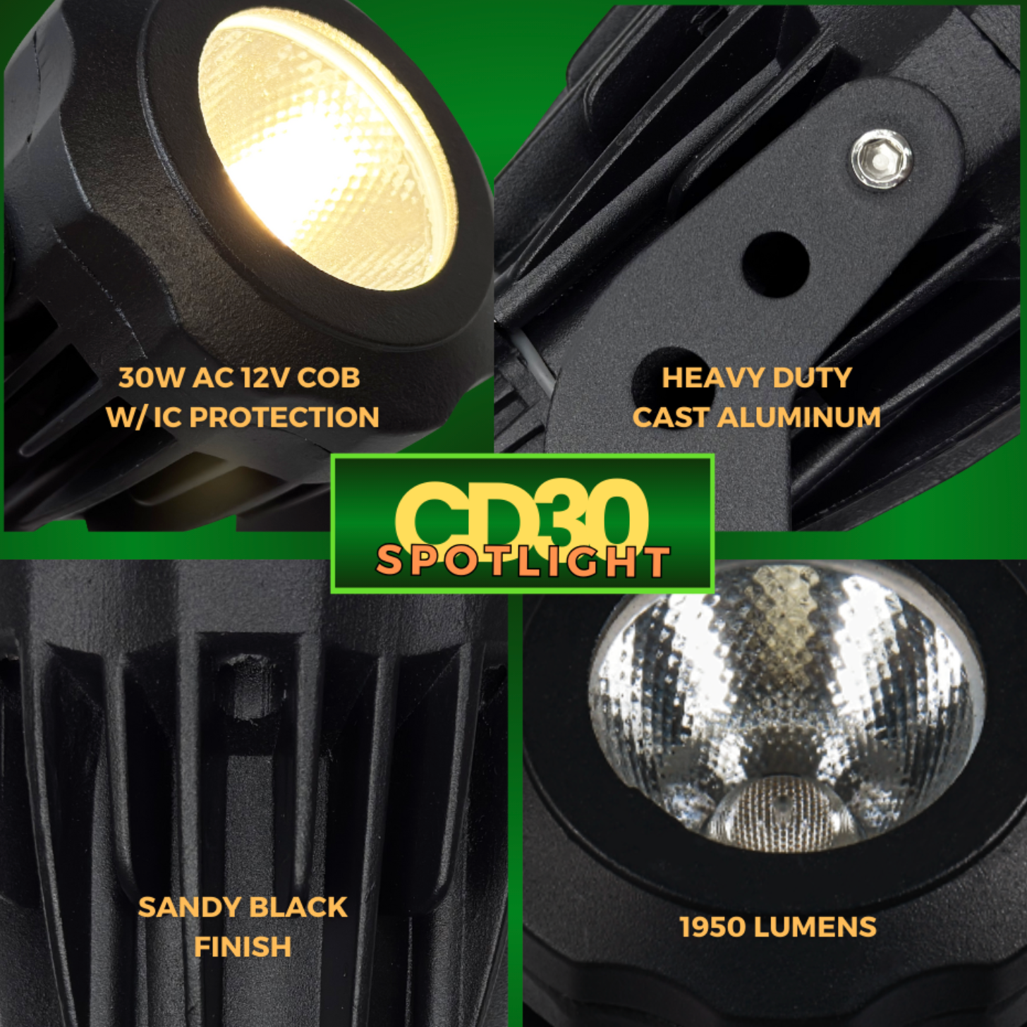 CD30 30W Low Voltage LED Outdoor Spotlight Directional Narrow Beam Angle - Tampa Home & Garden Store