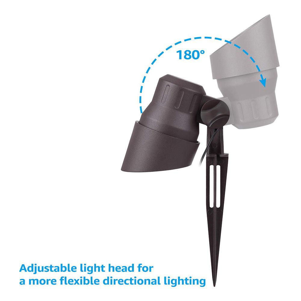 CD45 Black LED Directional Up Light Outdoor Mono Point Spotlight - Tampa Home & Garden Store
