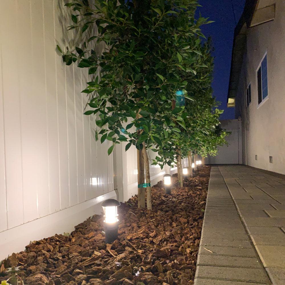 Lámpara de camino con bolardo LED de bajo voltaje CDPA55 de 3 W y 12 V para jardín