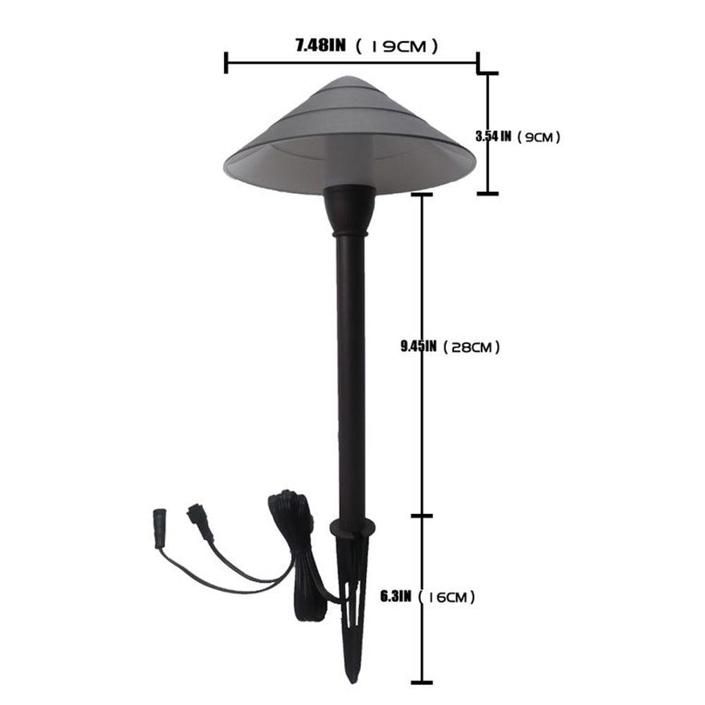 Foco LED de bajo voltaje con forma de sombrero giratorio con cuentas CDPA65 de 3 W y 12 V