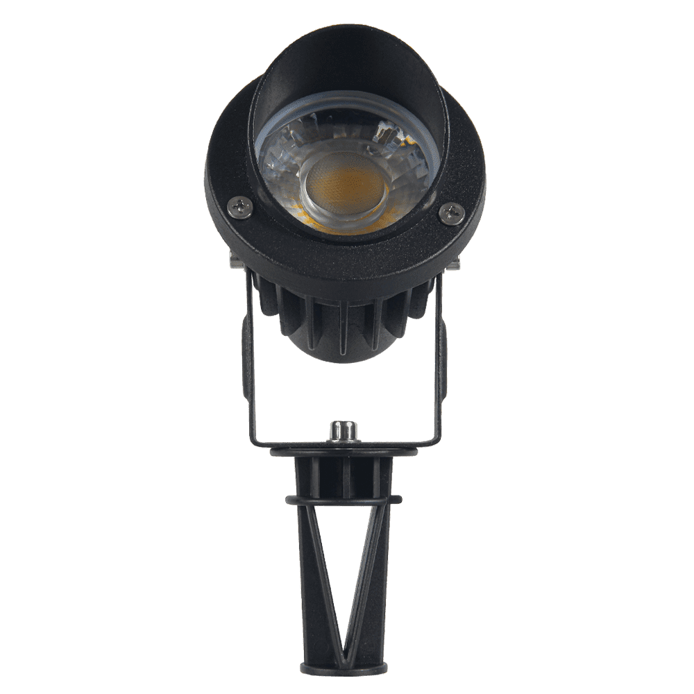 Foco LED direccional para exteriores CD75 de 7 W y bajo voltaje con haz estrecho