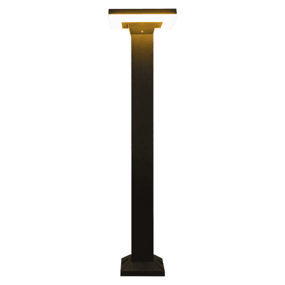 CDPA63 12W Bollard Pathway Lighting LED Square Top Modern Low Voltage - Tampa soil911.com