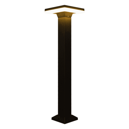 CDPA63 12W Bollard Pathway Lighting LED Square Top Modern Low Voltage