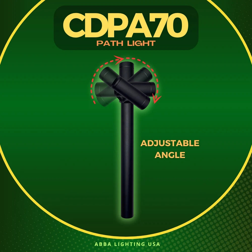 Foco LED direccional ajustable CDPA70 de 3 W para caminos, iluminación de paisajes para exteriores de bajo voltaje