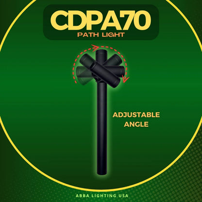 Foco LED direccional ajustable CDPA70 de 3 W para caminos, iluminación de paisajes para exteriores de bajo voltaje