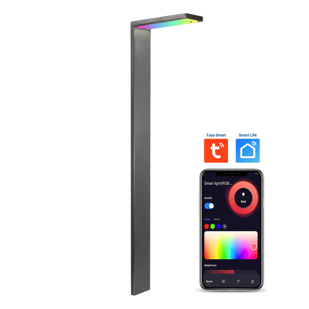 CDPSR58 Wifi Smart RGBCW 3W Stainless Steel Directional Pathway Light LED Bollard Landscape Lighting - Tampa Home & Garden Store